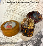 Antique Georgian Era French Necessaire Tortoise Shell Etui, 10K Scissors, 12K Perfume Etc. c.1750s