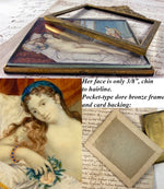 Fine 1840 Signed Portrait Miniature Painting aprés Titian, "Venus d' Urbino", Uffizi Grand Tour