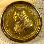 Antique French Snuff or Patch, Bonbon Box, Ivory, Gold Commemorative King Louis XVIII,