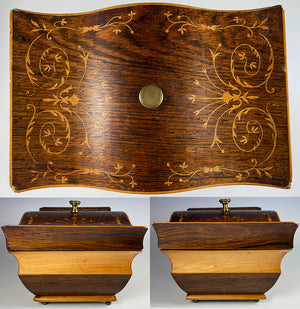 Antique French Palais Royal Sewing Box, French Empire Era, c.1800-1814, Tray w/o Implements