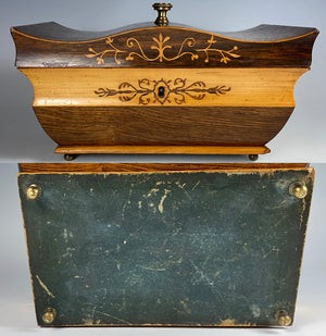 Antique French Palais Royal Sewing Box, French Empire Era, c.1800-1814, Tray w/o Implements