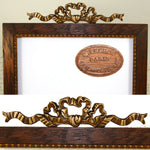 Antique French Empire Revival Style 10.75" Picture Frame, Signed E. Legros, Paris