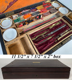 Antique 19th Century French Artist's Watercolor and Drafting Chest, Box, Aquarelle Painter's