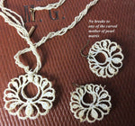 Antique Georgian to Victorian 3-Strand Seed Pearl Parure, Necklace, Earrings