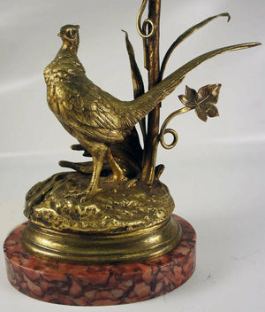 Antique Dore Bronze Sculpture, Moignez, Marble Plinth, a 14" Desk or Table Lamp