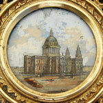 Antique Grand Tour Souvenir Card or Cake Tray: Margate, UK Eglomise Painting