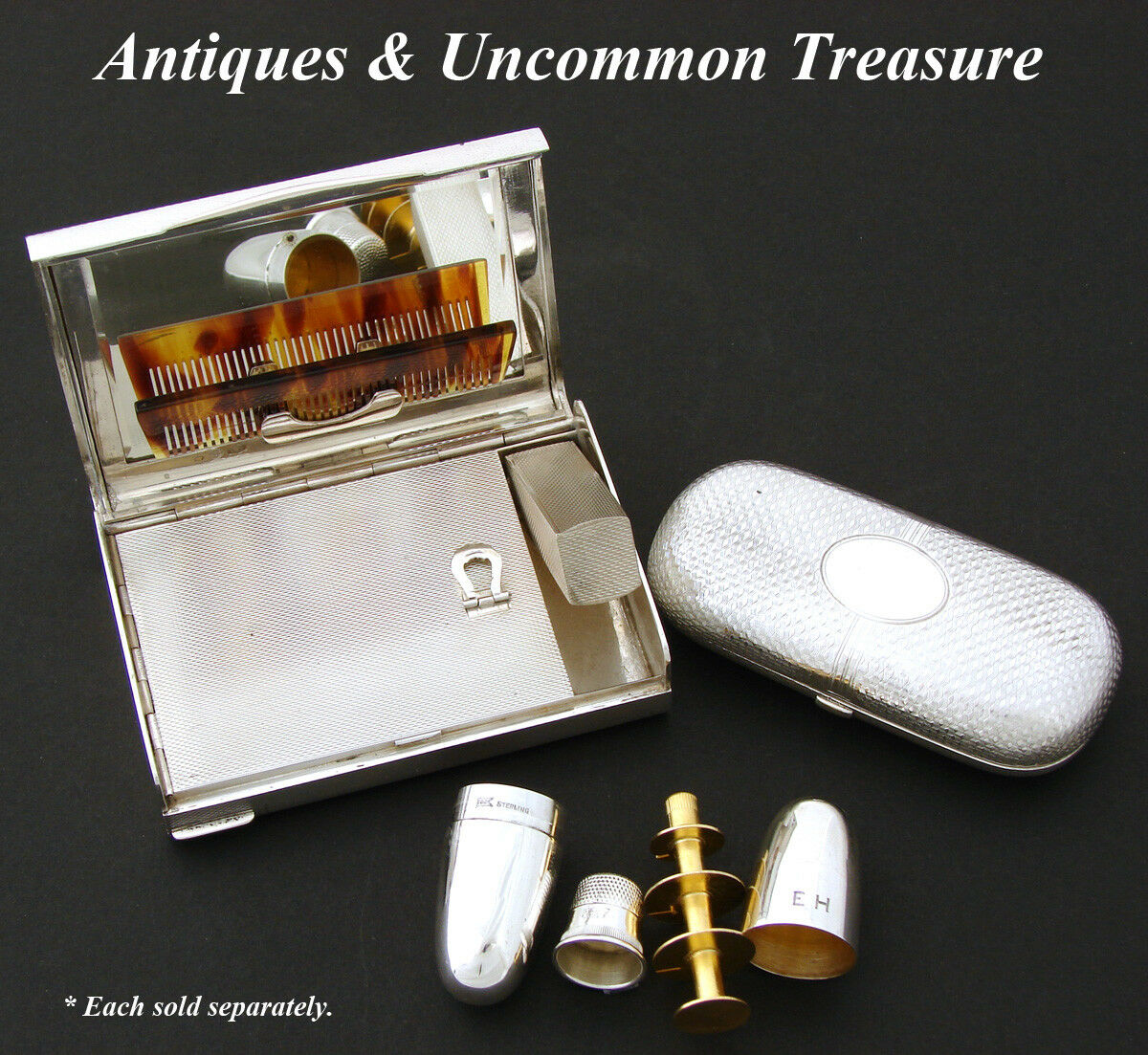 Antique Russian Hallmarked .875 (nearly sterling) Silver Cigarette Che –  Antiques & Uncommon Treasure