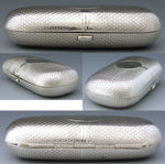 Antique Russian Hallmarked .875 (nearly sterling) Silver Cigarette Cheroot Case, Faberge Designer