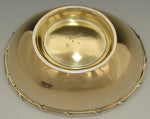 Antique French Vermeil 18k Gold on Sterling Silver 4.5" Bonbon or Caviar Dish