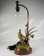 Antique Dore Bronze Sculpture, Moignez, Marble Plinth, a 14" Desk or Table Lamp