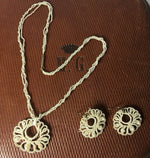 Antique Georgian to Victorian 3-Strand Seed Pearl Parure, Necklace, Earrings