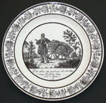 Antique Choisy 3pc Plate Set, Figural, "Cries de Paris", Country French Laborers