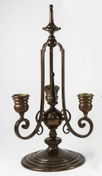 Antique French Bronze Candelabra Pair (2), Signed "F. Barbedienne"