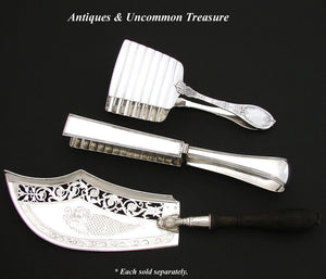 Rare Antique 1798-1809 French Sterling Silver 12.5" Serving Implement, Figural