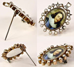 Antique Victorian Era 12k 10k Gold, Diamonds, Pearls Locket, over .5 ct Diamonds