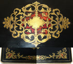Elegant Antique French Napoleon III 11.5” Writer’s Work Box, Ornate Boulle Inlay