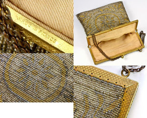 Antique 1mm Micro Beadwork Beaded Bag, Purse, Pouch, c.1880-1920