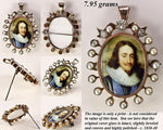 Antique Victorian Era 12k 10k Gold, Diamonds, Pearls Locket, over .5 ct Diamonds