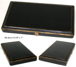 Elegant Antique French 18k Gold on Silver 12pc Teaspoon Set, in Box