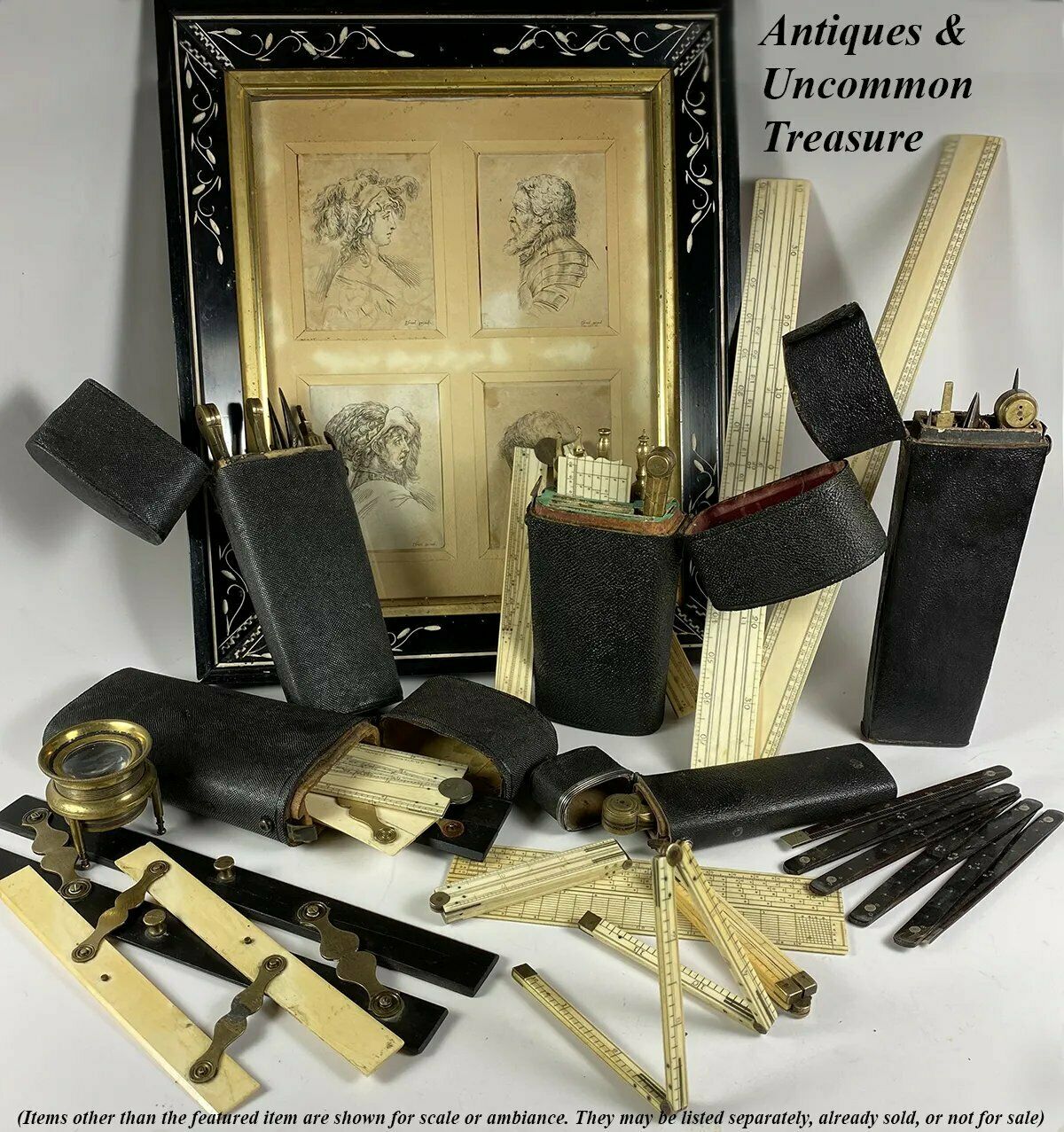 Antique Georgian Shagreen Etui, Drafting Tools Kit, Architect, Cartogr –  Antiques & Uncommon Treasure