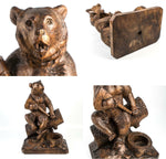 Antique Black Forest 9" Bear, a Match, Spill or Cigar Holder, Inkwell? c. 1860