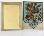 Pristine Pair of Victorian Beadwork Shield Face Screen Panels, Frame or Pillows