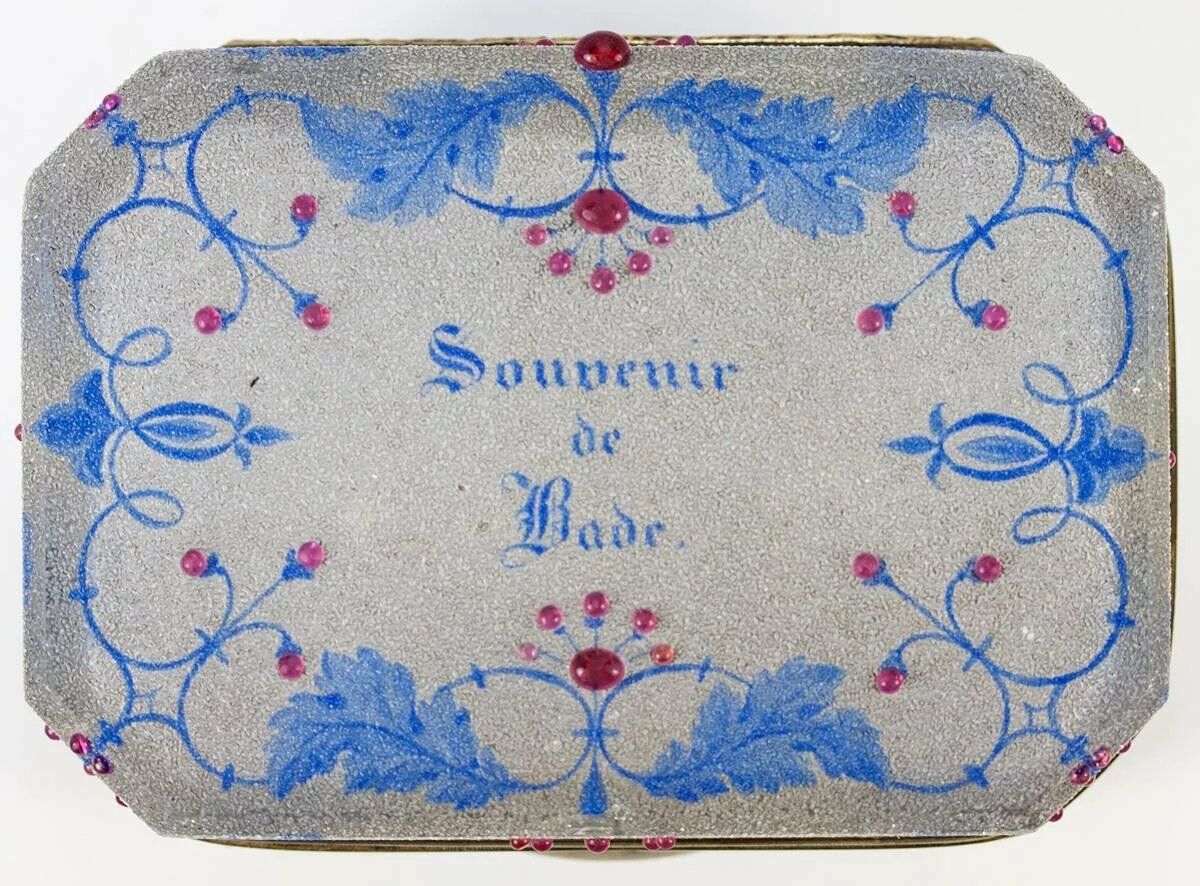 Antique Moser Bohemian Souvenir Sugar Casket, Box, Crackle Glass, Rais –  Antiques & Uncommon Treasure