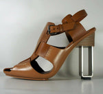 Hermes Sandals, Booties, US 8.5 to 9, EU 39, Saddle Leather, Open Architecture