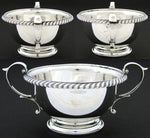 Vintage Gorham Sterling Silver Sugar Bowl, Caviar Serving Dish, MSL Monogram