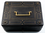 Antique French Travel Vanity Case Box, Trousse de Voyage or Necessaire Loaded with Jars, Tools