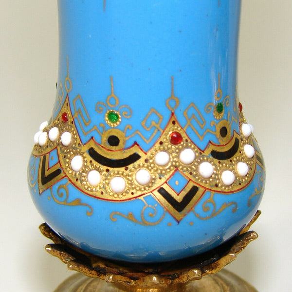 PAIR Antique French Sevres Enamel 4 3/8 Miniature Bud Vases, Jeweled –  Antiques & Uncommon Treasure