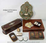 Antique French Napoleon III Marquetry Jewelry or Gloves Box, Paul SORMANI