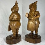 Antique Black Forest 14" Tall Gnome, Tobacco or Smoker’s Caddy, Pipe or Cigar