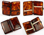 Antique Edwardian Cigarette or Card Case in Tortoise Shell, Tortoiseshell - Excellent!