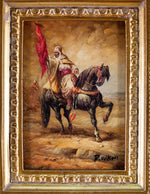Vintage Oil Painting in Frame, Apres The Orientalist Movement, Signed.