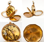 Beautiful Antique French 18k Gold Lady's Pendant or Fob or Pocket Watch, Stem Wind