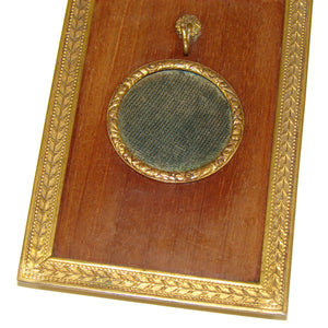 Antique French Napoleon III Era 5" Pocket Watch or Pendant Display, Empire Style Frame