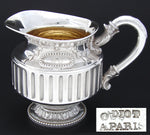 Superb Antique French ODIOT Sterling Silver 12oz Creamer or Solitaire Water Pitcher, Empire Style