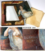 Superb Antique French Portrait Miniature c.1803 by BERNIER, Beautiful Empire Woman, Large Painting