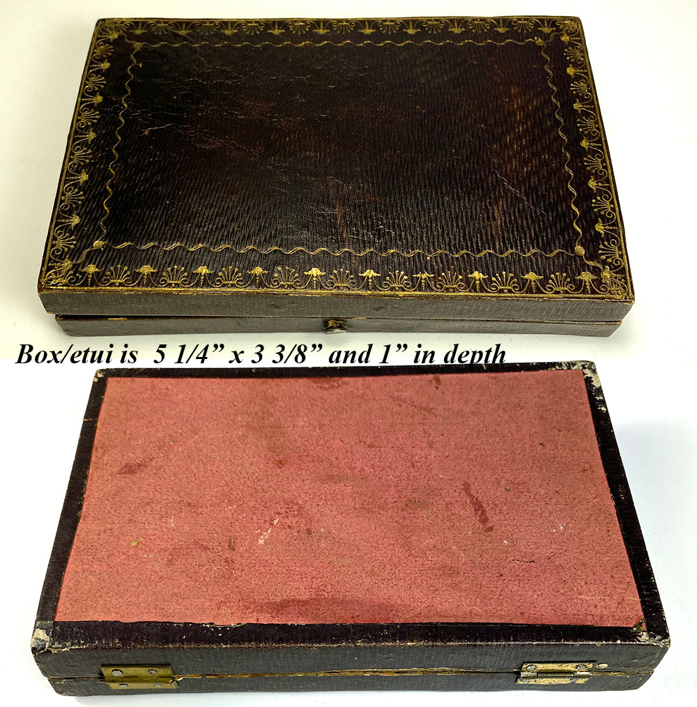 RARE Antique c.1750-90 French Palais Royal Dental Hygiene Travel Necessaire, 18k Gold, Complete