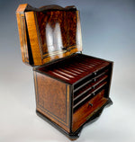 Antique French Napoleon III Era Large Elegant Cigar Chest, Box, Presentation Humidor