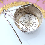 Fab Antique French Passe-Thé or Tea Pot Strainer, Bucket Shape with Foliate Decoration