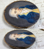 Fine Antique French 18th Century Portrait Miniature, Louis XV to XVI Era, Yellow Vest