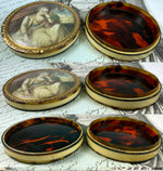 Superb Antique French 18th Century 18k, Ivory and Tortoise Shell Snuff Box, Portrait Miniature,