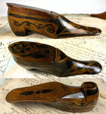 Antique 18th Century French Boot or Shoe Snuff Box, Marquetry & Pique Table Snuff 6" Long