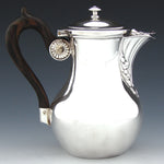 Antique French Sterling Silver 22oz Solitaire or Tete-a-Tete Sized Coffee or Tea Pot