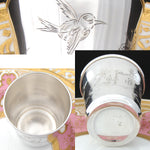 Antique French Sterling Silver Wine or Mint Julep Cup, Tumbler or Timbale, Floral