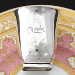 Antique French Sterling Silver Mint Julep Cup, Tumbler or "Timbale", "Claude" Inscription