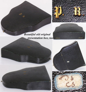 Original Box, Set of 2 Tortoise Shell Coin Purse & Necessaire, Card Case - Tortoiseshell & Pique