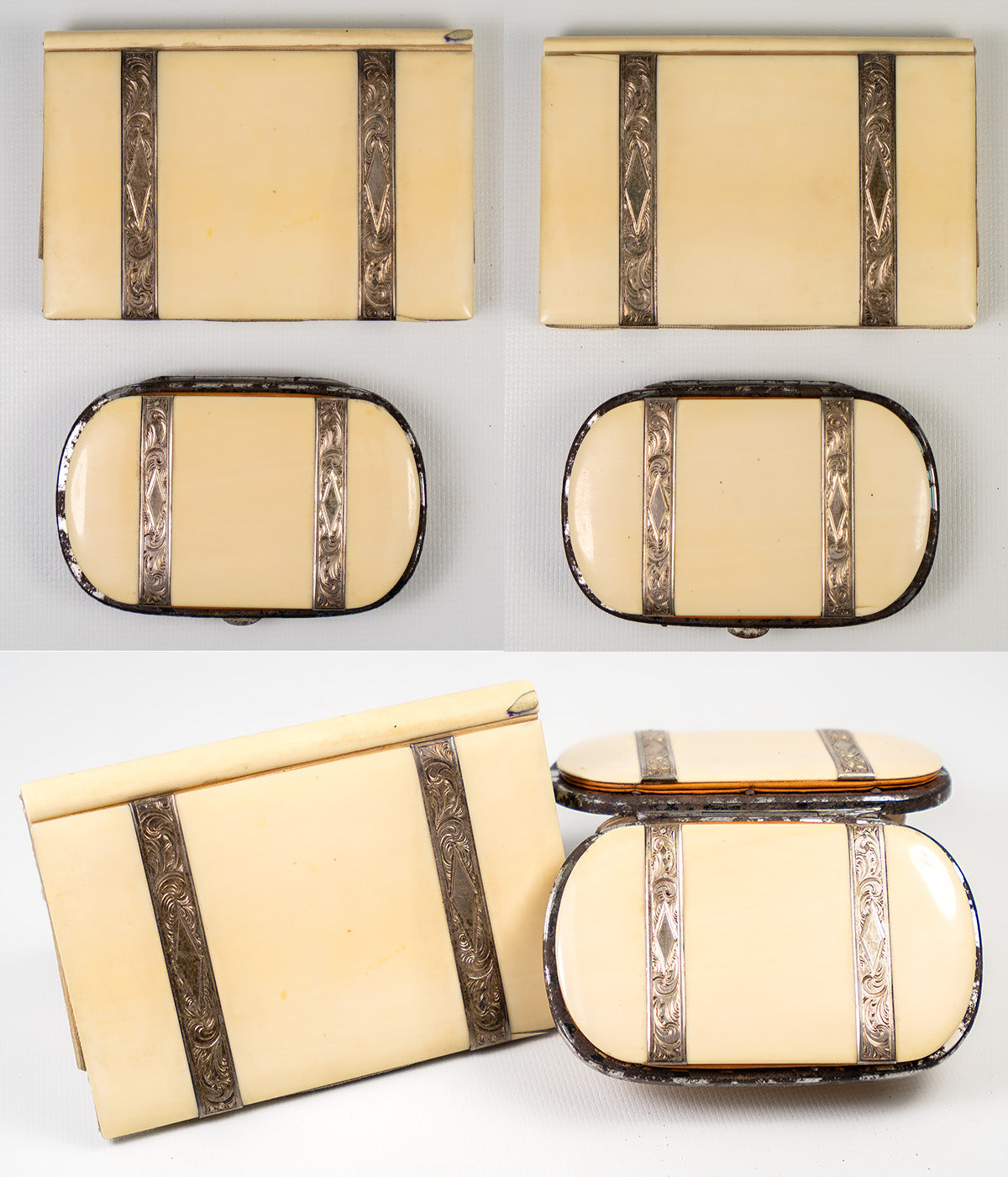 Antique Ivory French Coin Purse, Aide d'Memoire Note and Card Case, in –  Antiques & Uncommon Treasure